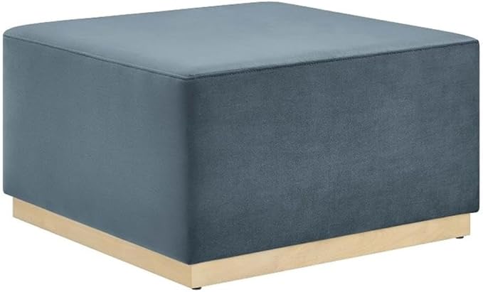 Modway Large 28" Square Performance Velvet Upholstered Upholstered Ottoman