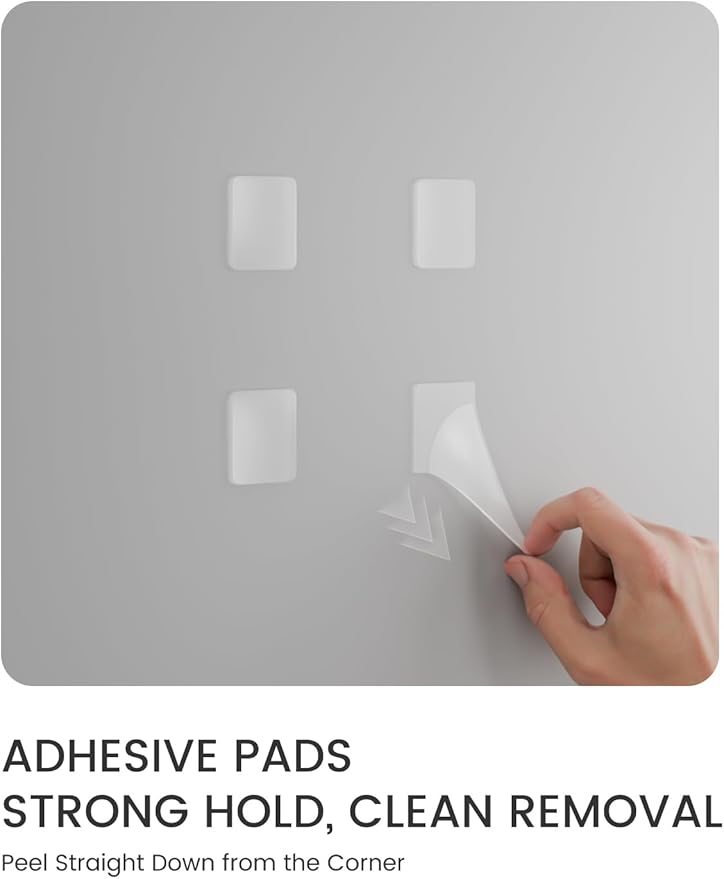 Large Felt Bulletin Board 36"x24" Cork Board Alternative - 6 Pack with 40 Safe Removable Adhesive Tabs, Cork Boards for Walls Felt Boards for Home Office Classroom Pin Board-Terracotta
