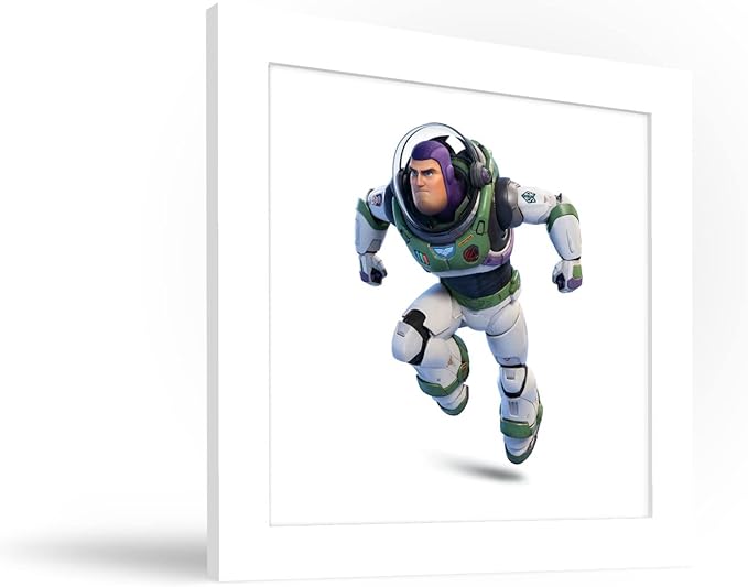 Trends International Gallery Pops Disney Pixar Lightyear - Buzz Lightyear Alpha Suit Wall Art Wall Poster, 12" x 12", White Framed Version