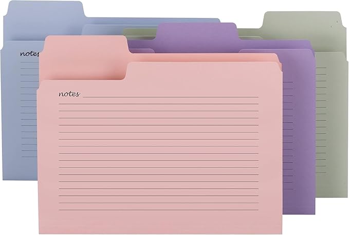 Smead File Folder, SuperTab Oversized Tab File Folders, 1/3-Cut Oversized Tabs, Letter Size, Assorted Colors, 48 per Pack (11651)