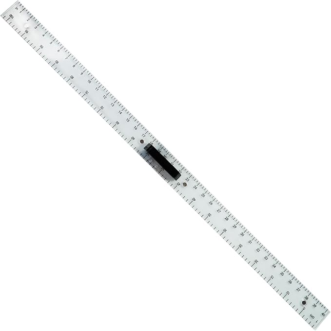 Magnetic 1m Ruler, Clear Drafting Tools Large Teaching Aids, Math Classroom Teaching Measurement Set, Oversized Ruler Geometry Tool Set, Transparent