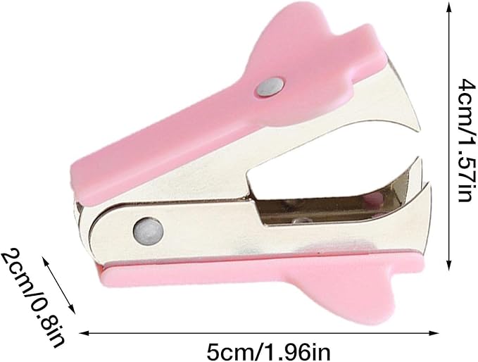 Pink Staple Remover, Staple Puller Tool, Modern Plastic Office School Supplies