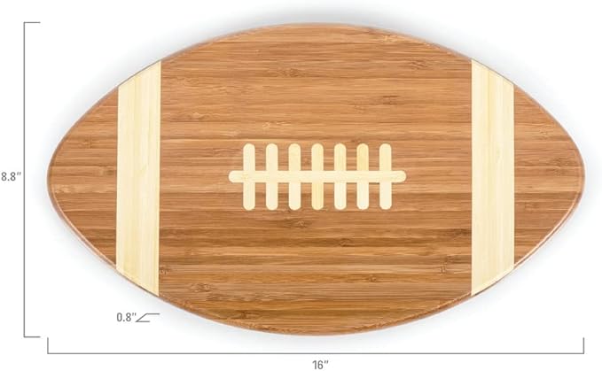 PICNIC TIME NCAA Nebraska Cornhuskers Touchdown! Bamboo Cutting Board, 16-Inch, One Size (896-00-505-403)