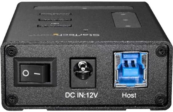 4 Port USB Hub - USB A to 1 x USB C and 3 x USB A - Mountable - Industrial - Powered USB Hub - USB Port Expander - USB 3.0 Hub