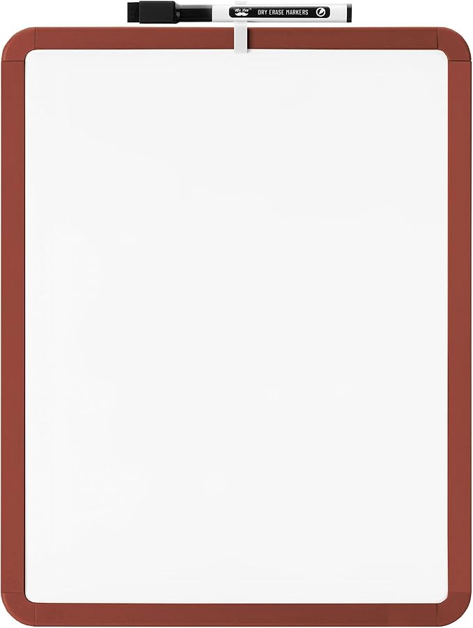 Mr. Pen- Dry Erase Board, 14” x 11” with a Black Dry Erase Marker, Small Mini White Board for Students