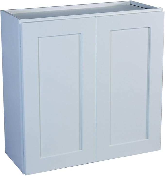 Design House Brookings Shaker Unassembled Wall Kitchen Cabinet W2436, 24 W x 12 D x 36 H, Painted White with Sherwin Williams®, Solid Wood – Design House, 543132