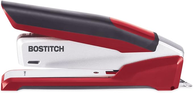 PaperPro-Bostitch 1117 inPOWER Premium Stapler, 28-Sheet Capacity, Red/Silver