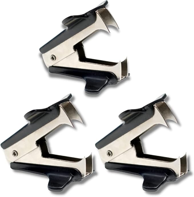 Staple remover tool, staple puller remover, jaw style, back to school, home, office pack of 3