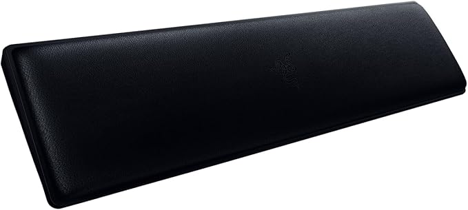 Razer Ergonomic Wrist Rest Tenkeyless - Ergonomic Leatherette Keyboard Wrist Rest (Plush Leatherette Cushion, Anti-Slip Rubber Feet, Compatible with Tenkeyless Keyboards) Black