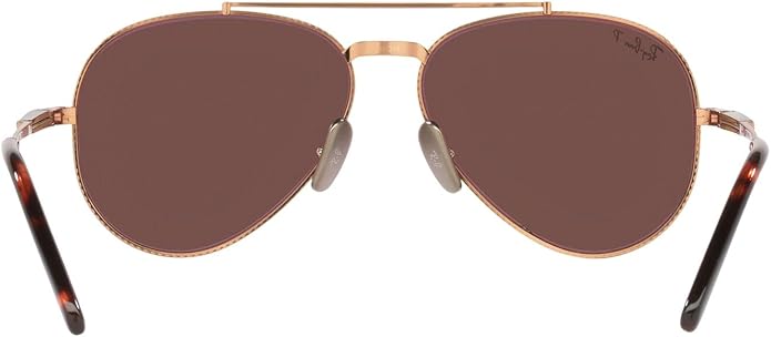 Ray-Ban Unisex Rb8225 Aviator Titanium Aviator Sunglasses
