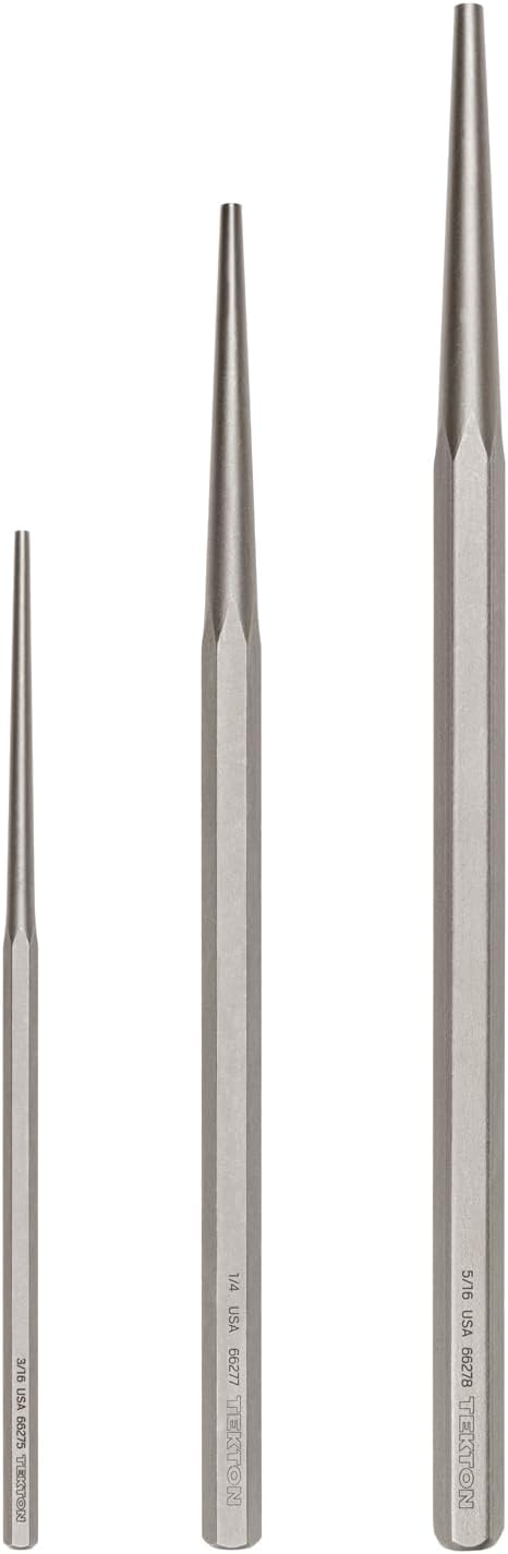 TEKTON Long Alignment Punch Set, 3-Piece (3/16, 1/4, 5/16 in.) | 66556 | Made in USA