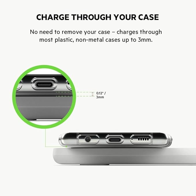 Belkin Quick Charge Dual Wireless Charging Pad - 10W Qi-Certified Charger Pad for iPhone, Samsung, Apple Airpods & More - Charge While Listening to Music, Streaming Videos, & Video Calls - White