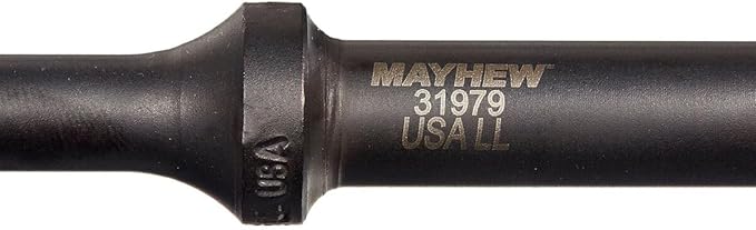 Mayhew Tools 31979 Pneumatic Taper Punch, 3/8" x 6", Black Oxide Finish