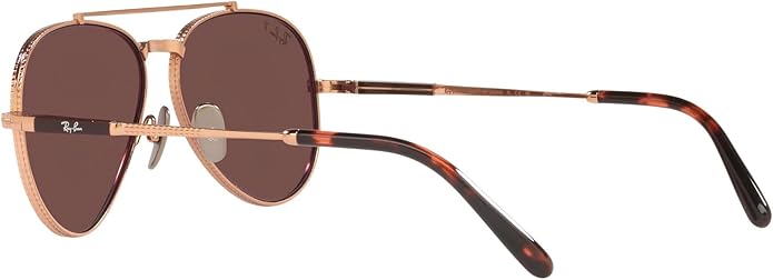 Ray-Ban Unisex Rb8225 Aviator Titanium Aviator Sunglasses