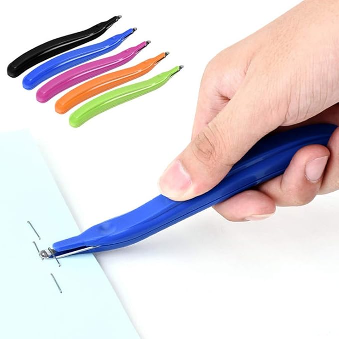 Staple Remover Professional Magnetic Easy Staple Removers Tool 5 PCS Staple Puller Remover Staple Pullers for Office, School and Home (Multicolor)