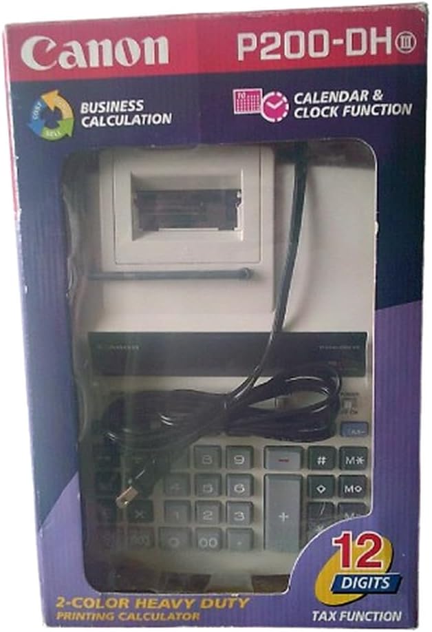 Canon P170-Dh-3 Printing Calculator, Black/Red Print, 2.3 Lines/Sec