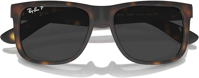 Ray-Ban unisex-adult Rb4165f Justin Low Bridge Fit Rectangular Sunglasses