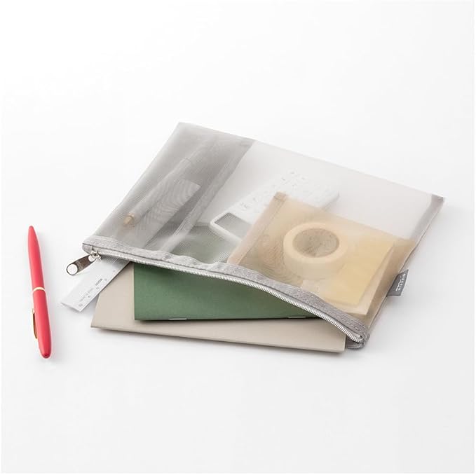 Midori Mesh Pouch, Pen Case, Tool Pouch