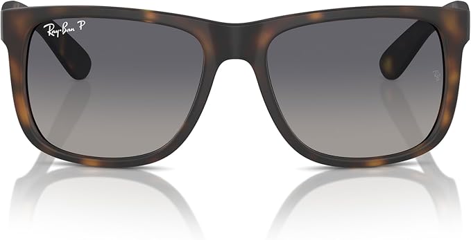 Ray-Ban unisex-adult Rb4165f Justin Low Bridge Fit Rectangular Sunglasses