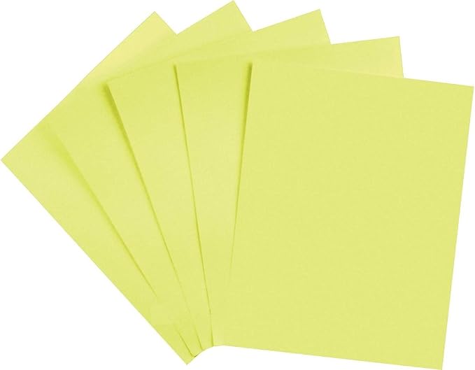 Staples Brights 24 lb. Colored Paper Light Yellow 500/Ream, For Office, School & Home