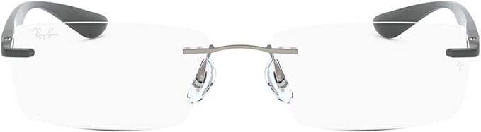Ray-Ban unisex-adult Rx8724 Titanium Rectangular Prescription Eyeglass Frames