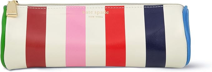 Kate Spade New York Pen and Pencil Case with Office Supplies, Zip Pouch Includes 2 Pencils, Sharpener, Eraser, and Ruler