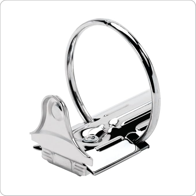 Cardinal 3 Ring Binder, Durable 1.5 Inch Performer ClearVue Binder, Round Rings, 350-Sheet Capacity, Customizable ClearVue Covers, PVC-Free, Black (67325)
