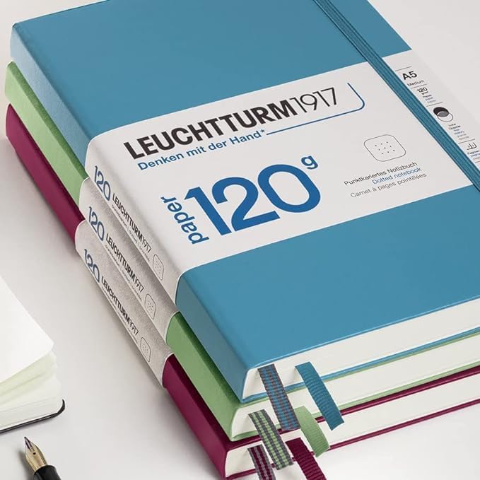LEUCHTTURM1917 - 120G Special Edition - Medium A5 Dotted Hardcover Notebook (Mint) - 203 Numbered Pages with 120gsm Paper