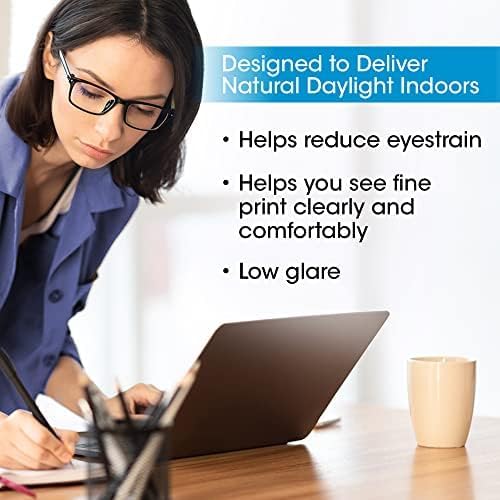 OttLite ClearSun LED Soft Touch Desk Lamp - 3 Brightness Settings - Energy Efficient Natural Daylight LEDs - Adjustable Flexible Neck & Touch Controls for Home Office, Computer Desk, & Dorms