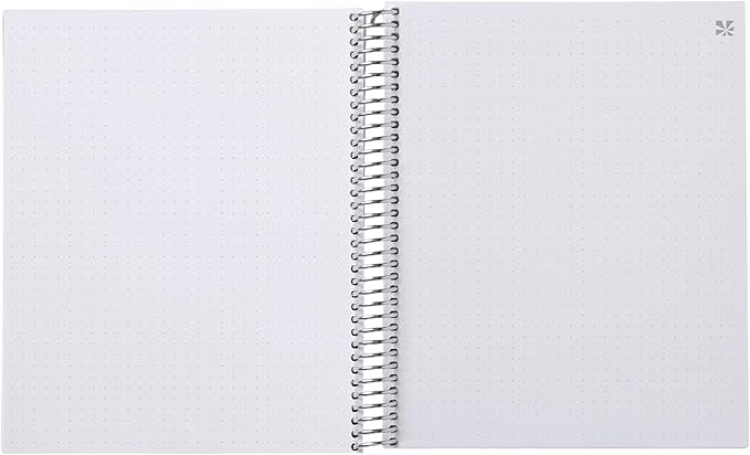 Erin Condren 8.5" x 11" Spiral Bound Dot Grid Journal Notebook, Bullet Journal with 160 Pages, Thick Paper for Planning, Sketching, Note Taking, Journaling and Organizing, Cosmic Collage
