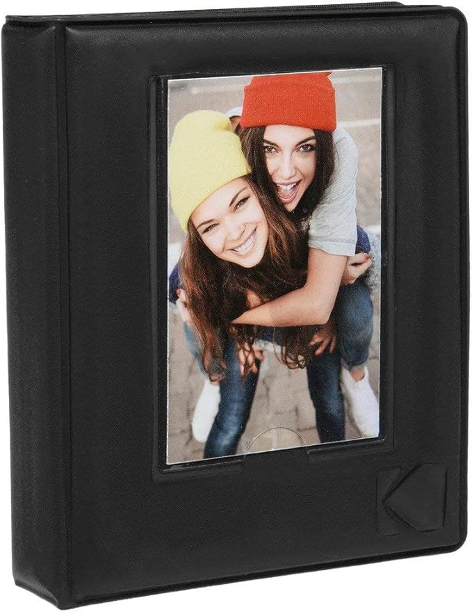 KODAK Printomatic Full-Color Instant Print Digital Camera Colorful Photos On Zink 2x3" Sticky-Back Photo Paper 5MP Gift Bundle: Case + Zink 2x3" 20pk + Album + Stickers + Frames + Markers - Grey