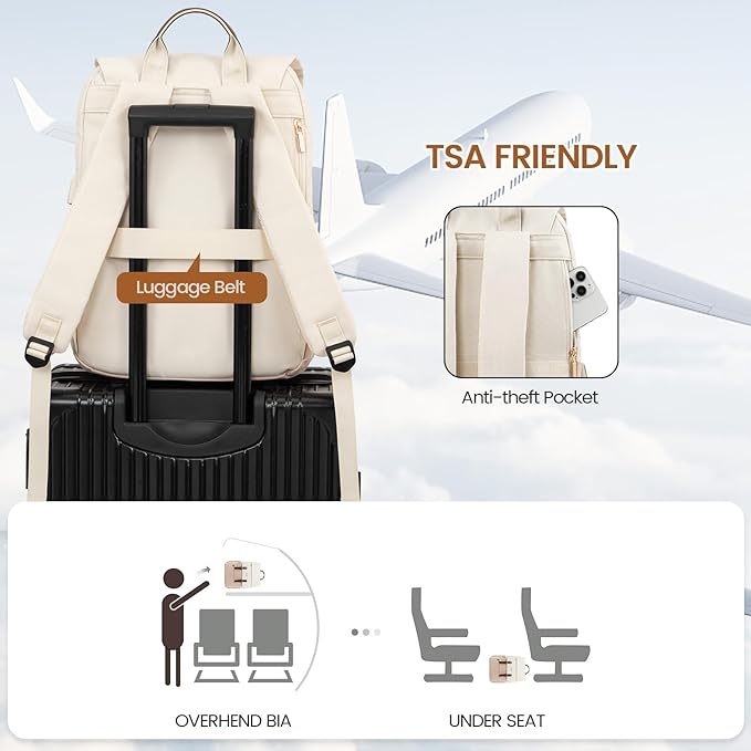 LOVEVOOK Travel Laptop Backpack Purse for Women Fashion Vintage Computer Backpack 15.6 Inch Large Teacher Nurse Backpack Casual Daypack for Business Work College