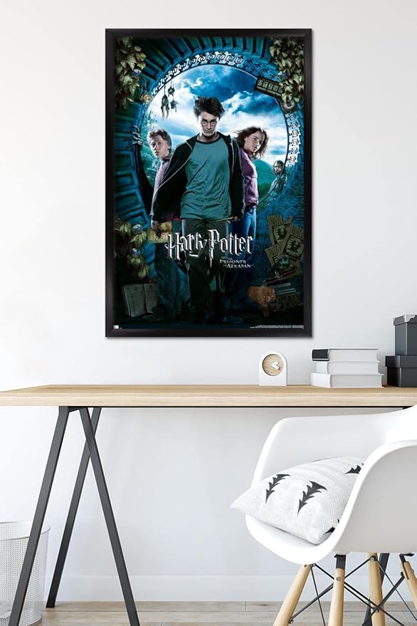Trends International Harry Potter and the Prisoner of Azkaban - Sky One Sheet Wall Poster, 22.37" x 34.00", Black Framed Version