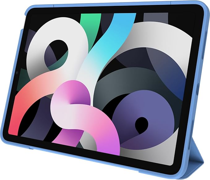 OtterBox - Symmetry Series 360 Elite Case for 10.9" iPad Air 4th/5th Gen - Scratch-Resistant Tablet Case with Folio and Apple Pencil Holder (Bell Bottom Blue)