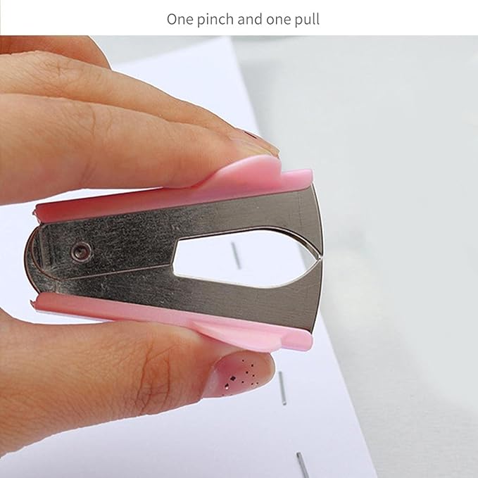 Pink Staple Remover, Staple Puller Tool, Modern Plastic Office School Supplies
