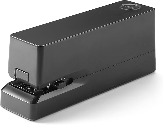 Amazon Basics Electric Automatic Stapler for Desk, 25 Sheet Capacity, No Jam Technology, Black