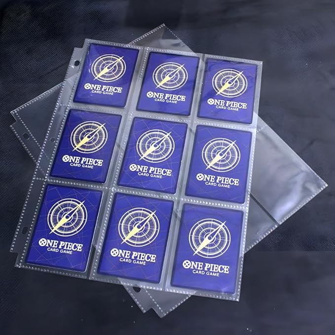 100 Pack 11-Hole Sheet Protectors, Top-Loading Clear Sleeves, Heavy Duty, Waterproof/Dustproof, High Transparency, Fits 3-Ring Binders, Thick & Durable for Photos/Documents