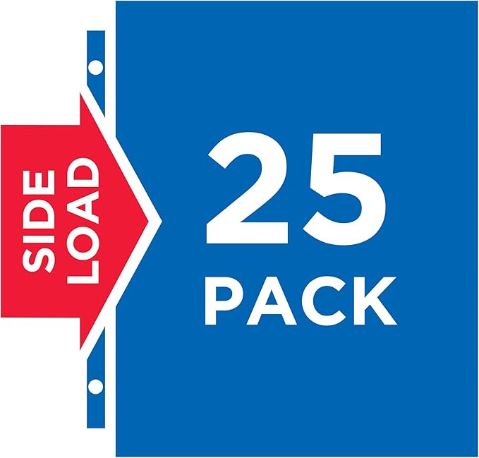 Avery Diamond Clear Secure Side-Load Sheet Protectors, Heavyweight, 25 Page Protectors (76001)