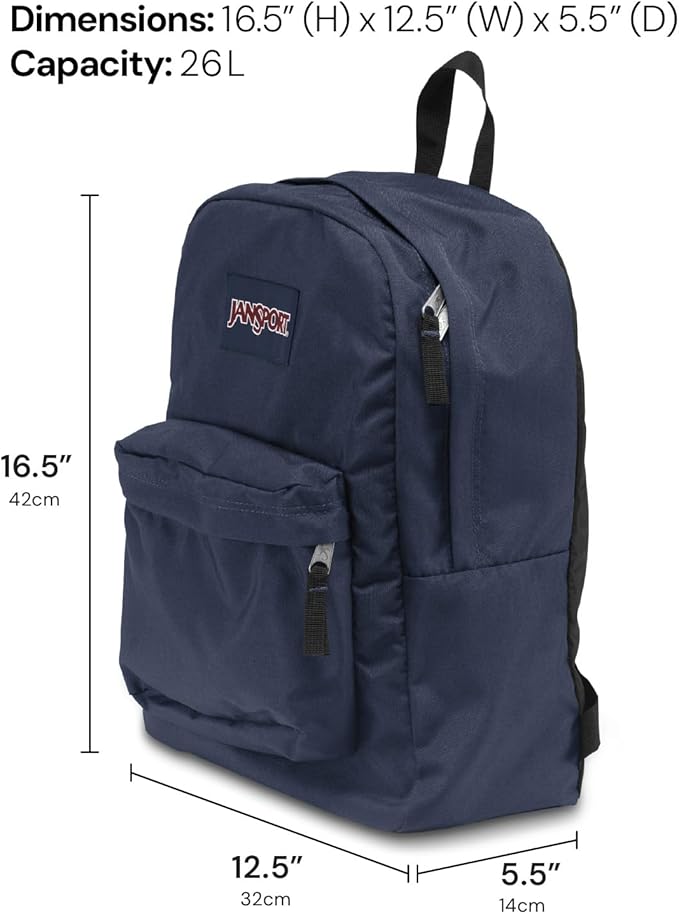 JanSport SuperBreak One Backpack - Durable, Lightweight Bookbag with 1 Main Compartment, Front Utility Pocket with Built-in Organizer - Premium Backpack, Cyberspace Galaxy