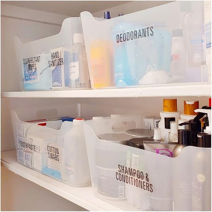 Talented Kitchen Bathroom Vinyl Labels - Waterproof Stickers for Bathroom Storage Cabinet - Preprinted Face Soap Stickers for Makeup Organizer - Cosmetic Labels for Beauty Storage - 186-Pack