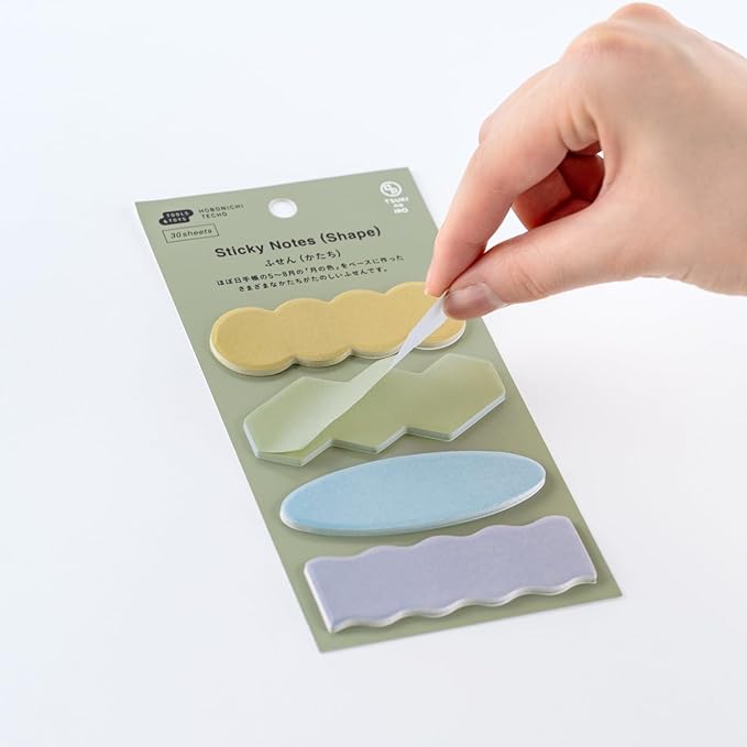 Hobonichi Techo Accessories – TSUKI no IRO: Sticky Notes (Multicolor Shape)