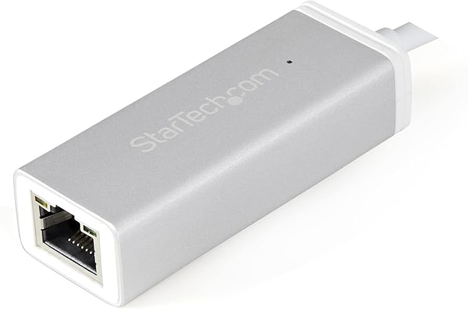 StarTech.com USB-C to Gigabit Ethernet Adapter - Aluminum - Thunderbolt 3 Port Compatible - USB Type C Network Adapter (US1GC30A)