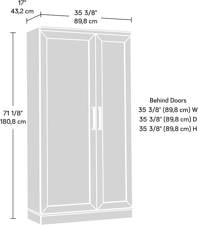 Sauder HomePlus Storage Cabinet/ Pantry cabinets, Sienna Oak finish