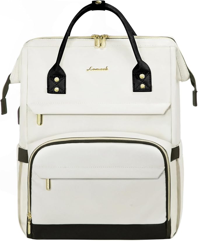 LOVEVOOK Travel Laptop Backpack for Women Fashion Computer Backpack Purse for Work Business Teacher Nurse Bag 15.6-Inch Casual Daypack Airline Approved with USB Port