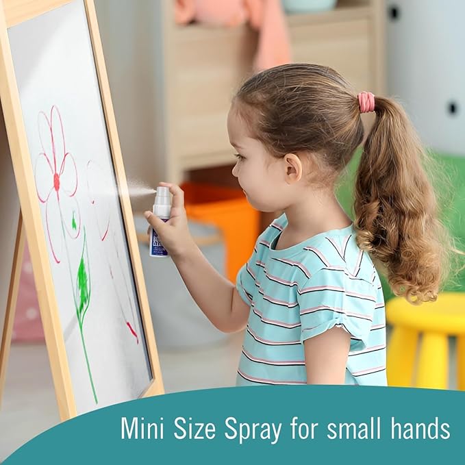 Dry Erase Markers Chisel Tip Set, 4 Whiteboard Markers, Whiteboard Cleaner and Eraser, Low Odor Dry Erase Marker with Eraser Bundle for Home, Teachers Supplies, and School Supplies