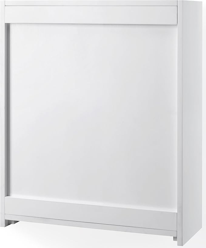 Crosley Furniture Savannah Wall Mounted Bathroom Storage Medicine Cabinet with Shelves, Snow