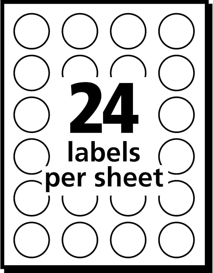 Avery 05461 Removable Round Labels, 3/4-Inch Diameter, Lt. Blue, 1008 Labels/Pack