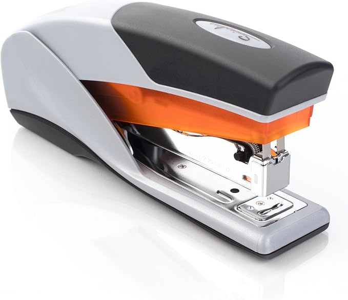Swingline Stapler,25 Sheet Capacity,Optima 25,Jam Free,Reduced Effort,Soft Grip,Orange and Gray (66402),(Pack of 6)