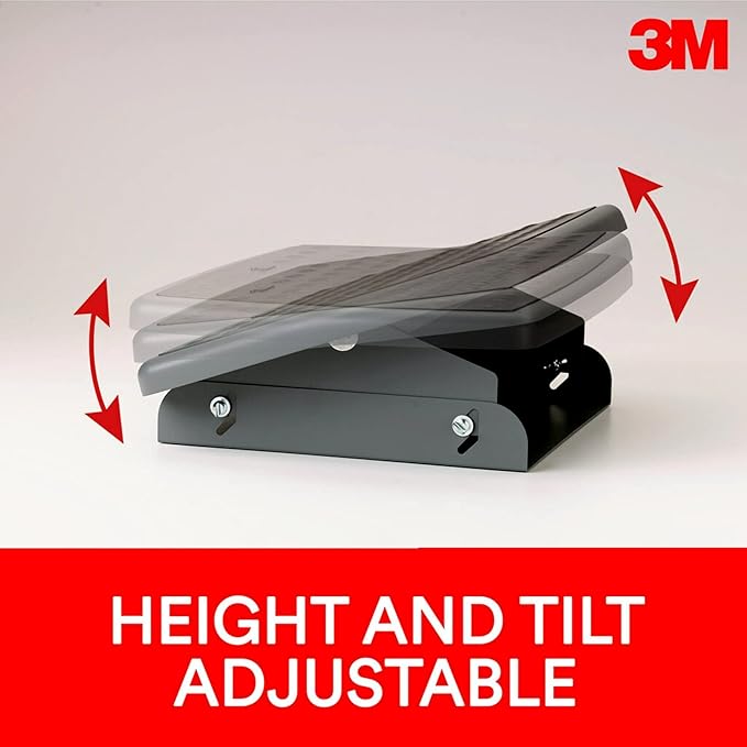 3M™ Adjustable Footrest, Charcoal