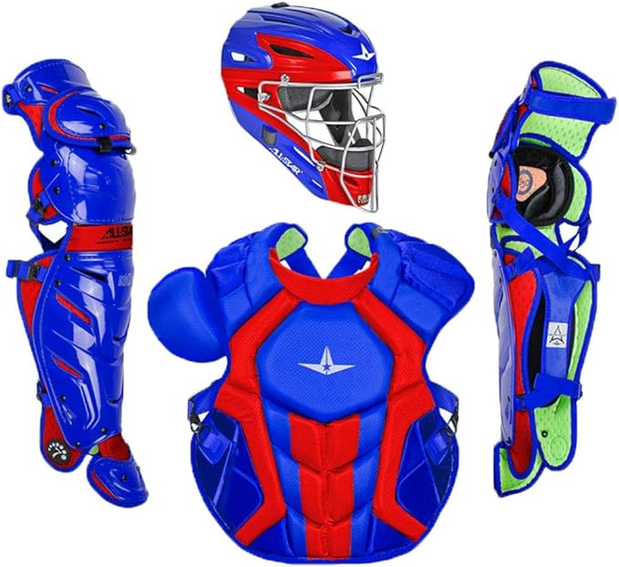 All-Star S7 Axis for Adults - Baseball Catching Equipment Kit (Catching Helmet, Chest Protector, Leg Guards), NOCSAE Standard